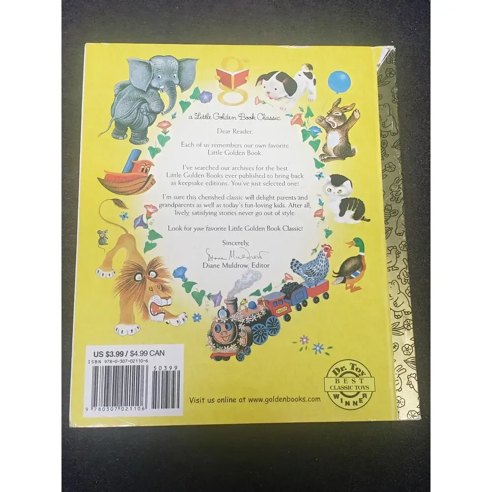 Vintage The Saggy Baggy Elephant, By K & B Jackson The Little Golden Book